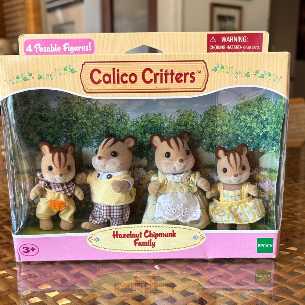 Calico Critters Hazelnut Chipmunk Family Set